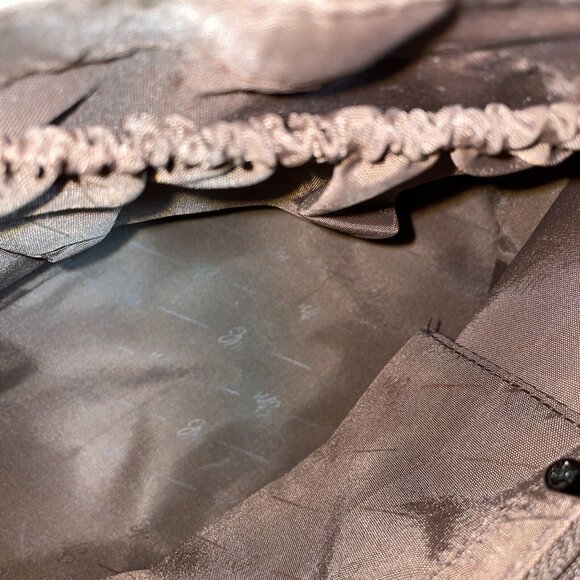 Joy Mangano Brown Bucket Purse Bag Shoulder Purse Triple Compartment u - Picture 7 of 7